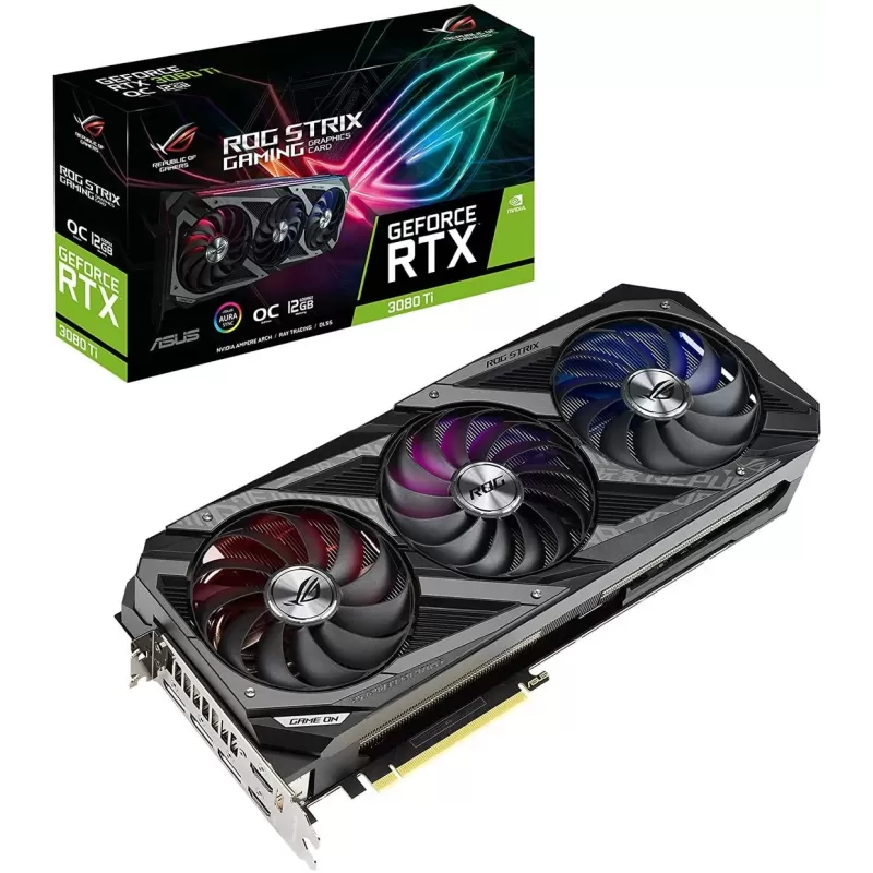 ВидеоКарта Asus ROG Strix GeForce RTX 3080 Ti OC Edition 12GB GDDR6X ROG-STRIX-RTX3080TI-O12G-GAMING