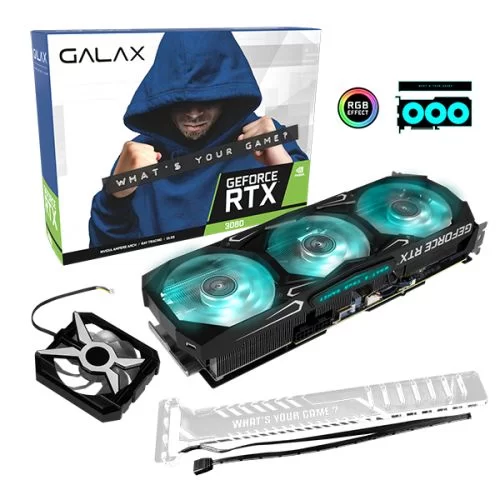 Video Card Galax GeForce RTX 3080 12GB SG LHR (1-Click OC Feature) 38NOM5MD99SS Video Card Galax GeForce RTX 3080 12GB SG LHR (1-Click OC Feature) 38NOM5MD99SS