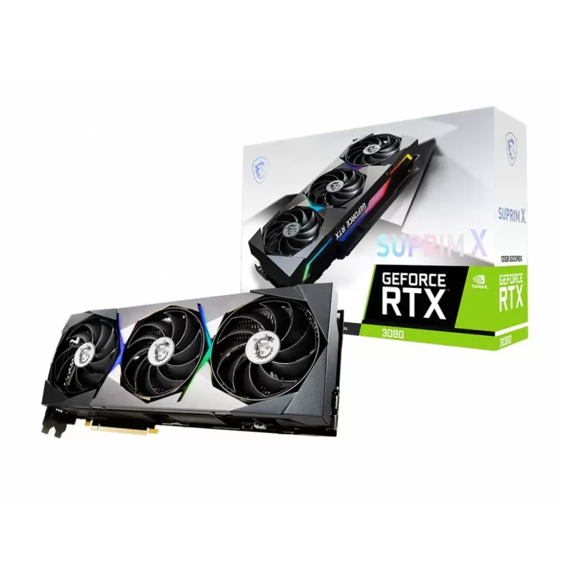 כרטיס מסך MSI GeForce RTX 3080 SUPRIM X 12G LHR NVIDIA GeForce RTX 3080