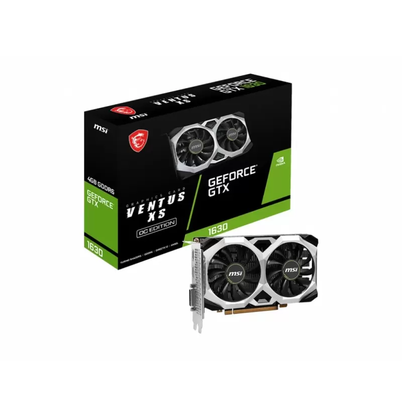 כרטיס מסך MSI GeForce GTX 1630 VENTUS XS 4G OC 912-V809-4204 כרטיס מסך MSI GeForce GTX 1630 VENTUS XS 4G OC 912-V809-4204