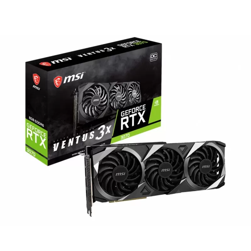 כרטיס מסך MSI GeForce RTX 3070 VENTUS 3X 8G OC LHR NVIDIA GeForce RTX 3070