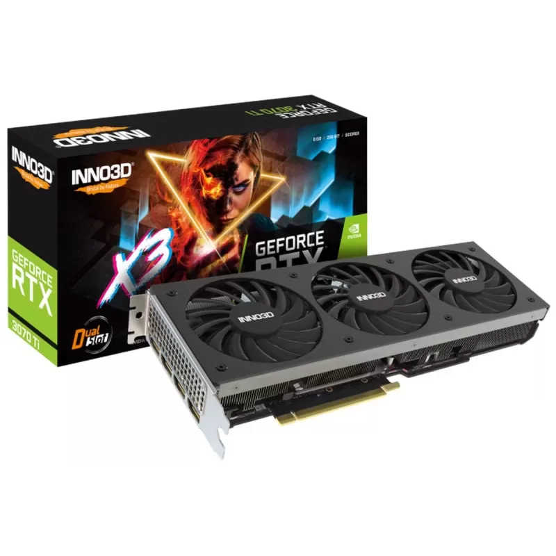 כרטיס מסך Inno3D GEFORCE RTX 3070 TI X3 N307T3-086X-1820VA45