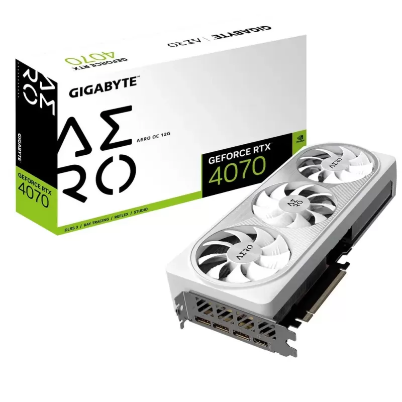 Video Card Gigabyte GeForce RTX 4070 AERO OC 12G GV-N4070AERO OC-12GD - official importer