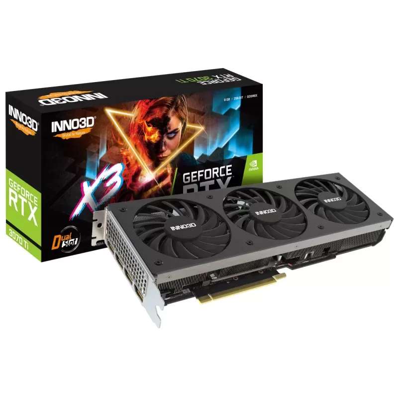 Video Card Inno3D INNO3D GEFORCE RTX 3070 TI X3 N307T3-086X-1810VA44