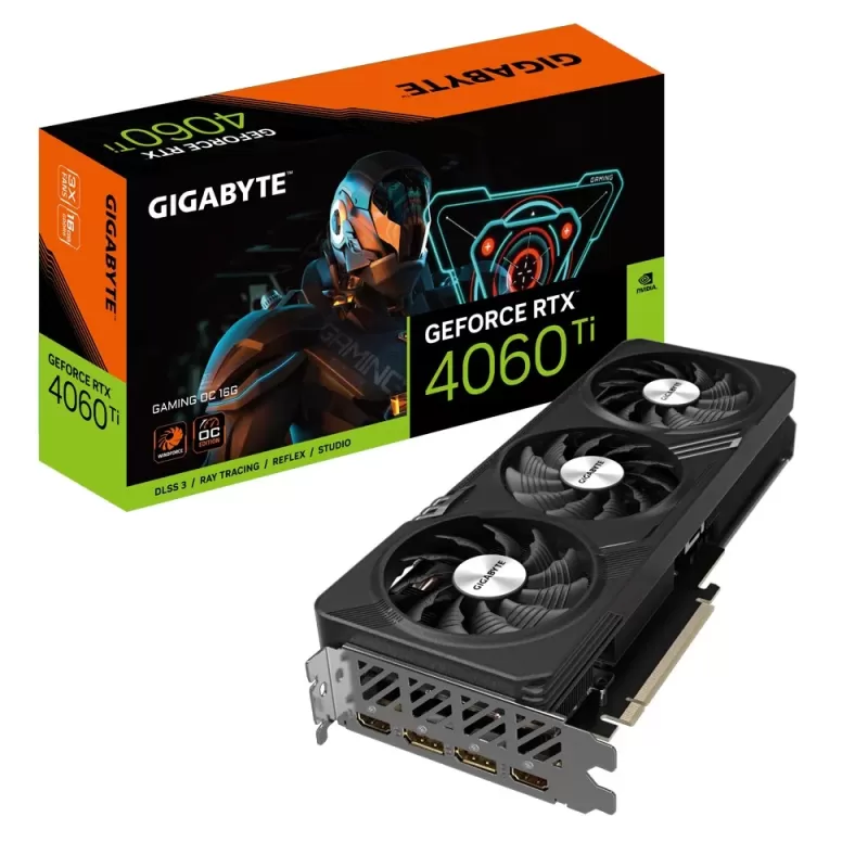 Video Card Gigabyte GeForce RTX 4060 Ti GAMING OC 16G GV-N406TGAMING OC-16GD Video Card Gigabyte GeForce RTX 4060 Ti GAMING OC 16G GV-N406TGAMING OC-16GD