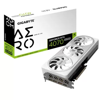 Video Card Gigabyte GeForce RTX 4070 SUPER AERO OC 12G GV-N407SAERO OC-12GD - official importer