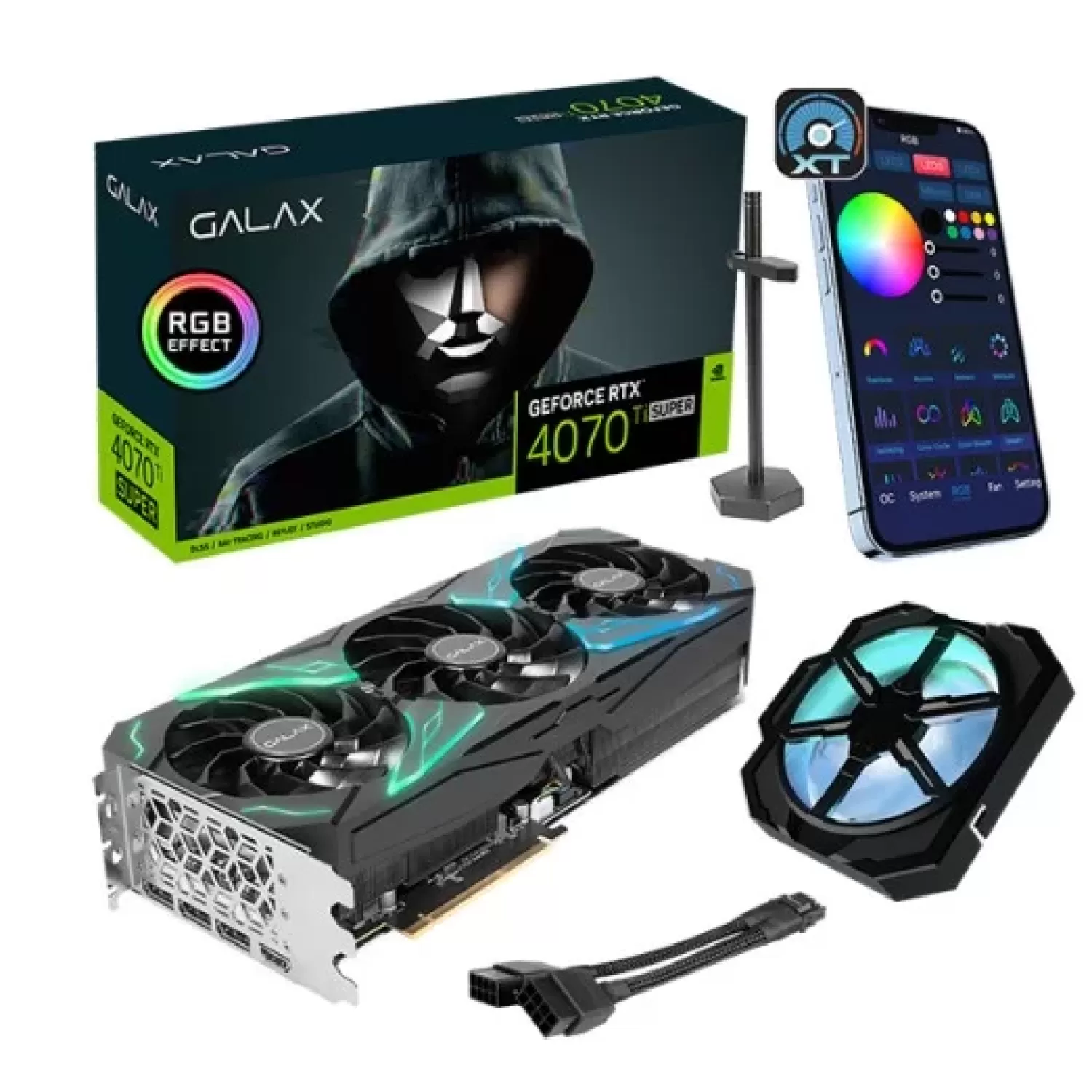 Video Card Galax GeForce RTX 4070 Ti SUPER SG 1-Click OC 47UZM6MD6MER