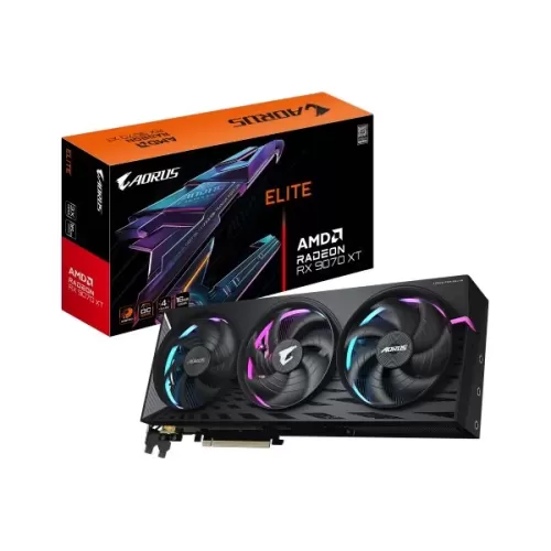 כרטיס מסך Gigabyte AORUS Radeon RX 9070 XT ELITE 16G GV-R9070XTAORUS E-16GD כרטיס מסך Gigabyte AORUS Radeon RX 9070 XT ELITE 16G GV-R9070XTAORUS E-16GD