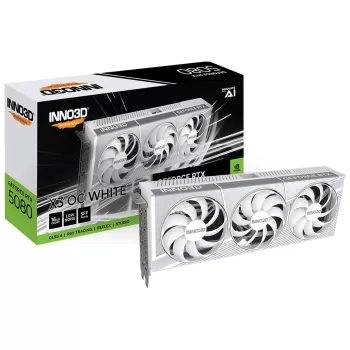 Video Card Inno3D GeForce RTX 5080 X3 OC 16GB white N50803-16D7X-17605211