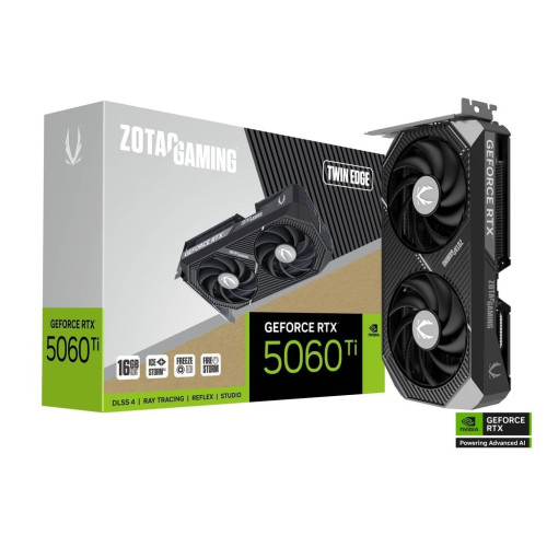 Video Card Zotac GAMING GeForce RTX 5060 Ti 16GB Twin Edge ZT-B50620E-10M