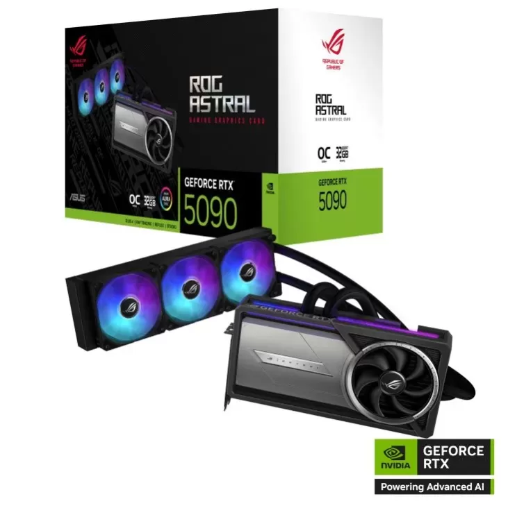 כרטיס מסך Asus ROG Astral ROG Astral LC GeForce RTX 5090 32GB GDDR7 OC Edition 90YV0LW2-M0NA00