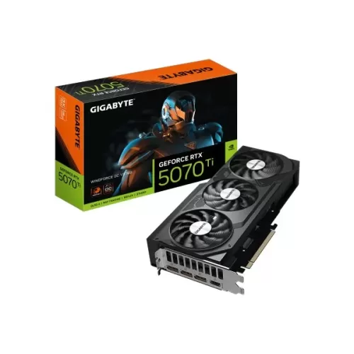 כרטיס מסך Gigabyte WINDFORCE GeForce RTX 5070 Ti WINDFORCE V2 16G GV-N507TWF3OCV2-16GD כרטיס מסך Gigabyte WINDFORCE GeForce RTX 5070 Ti WINDFORCE V2 16G GV-N507TWF3OCV2-16GD