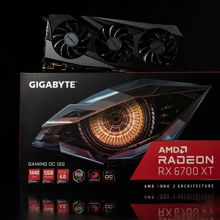 Video Card Gigabyte Radeon RX 6700 XT GAMING OC 12G GV-R67XTGAMING OC-12GD - official importer Video Card Gigabyte Radeon RX 6700 XT GAMING OC 12G GV-R67XTGAMING OC-12GD - official importer
