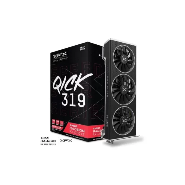 Video Card XFX SPEEDSTER QICK 319 AMD Radeon RX 6700 XT RX-67XTYPBDP Video Card XFX SPEEDSTER QICK 319 AMD Radeon RX 6700 XT RX-67XTYPBDP