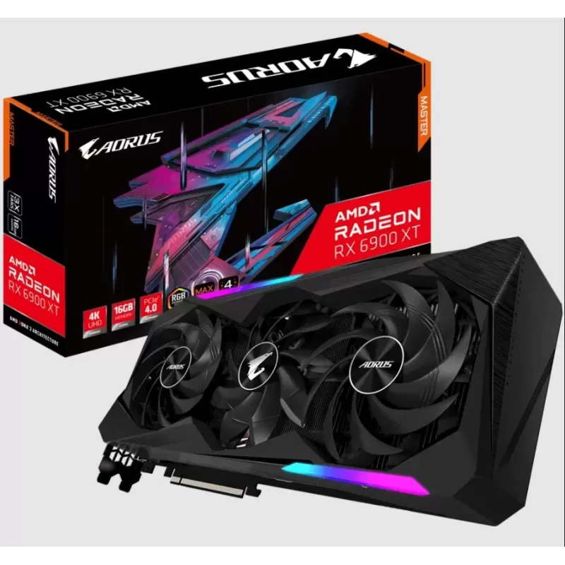 כרטיס מסך Gigabyte AORUS Radeon RX 6900 XT MASTER 16G GV-R69XTAORUS M-16GD