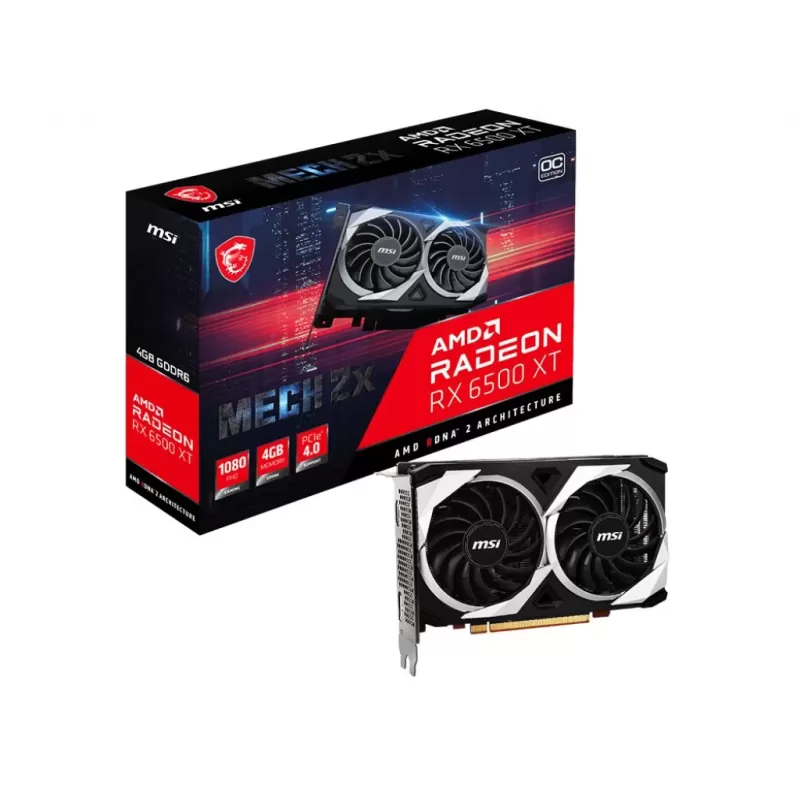 Video Card MSI Radeon RX 6500 XT MECH 2X 4G OC 912-V508-016