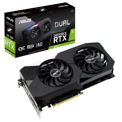 Video Card Asus Dual GeForce RTX 3060 Ti V2 OC Edition NVIDIA GeForce RTX 3060