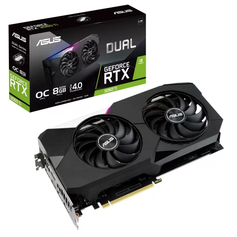 כרטיס מסך Asus Dual GeForce RTX 3060 Ti V2 OC Edition NVIDIA GeForce RTX 3060 Ti