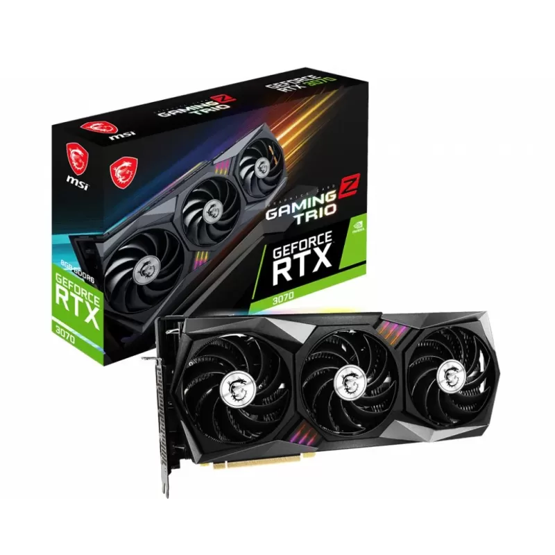 כרטיס מסך MSI GeForce RTX 3070 GAMING Z TRIO 8G LHR NVIDIA GeForce RTX 3070