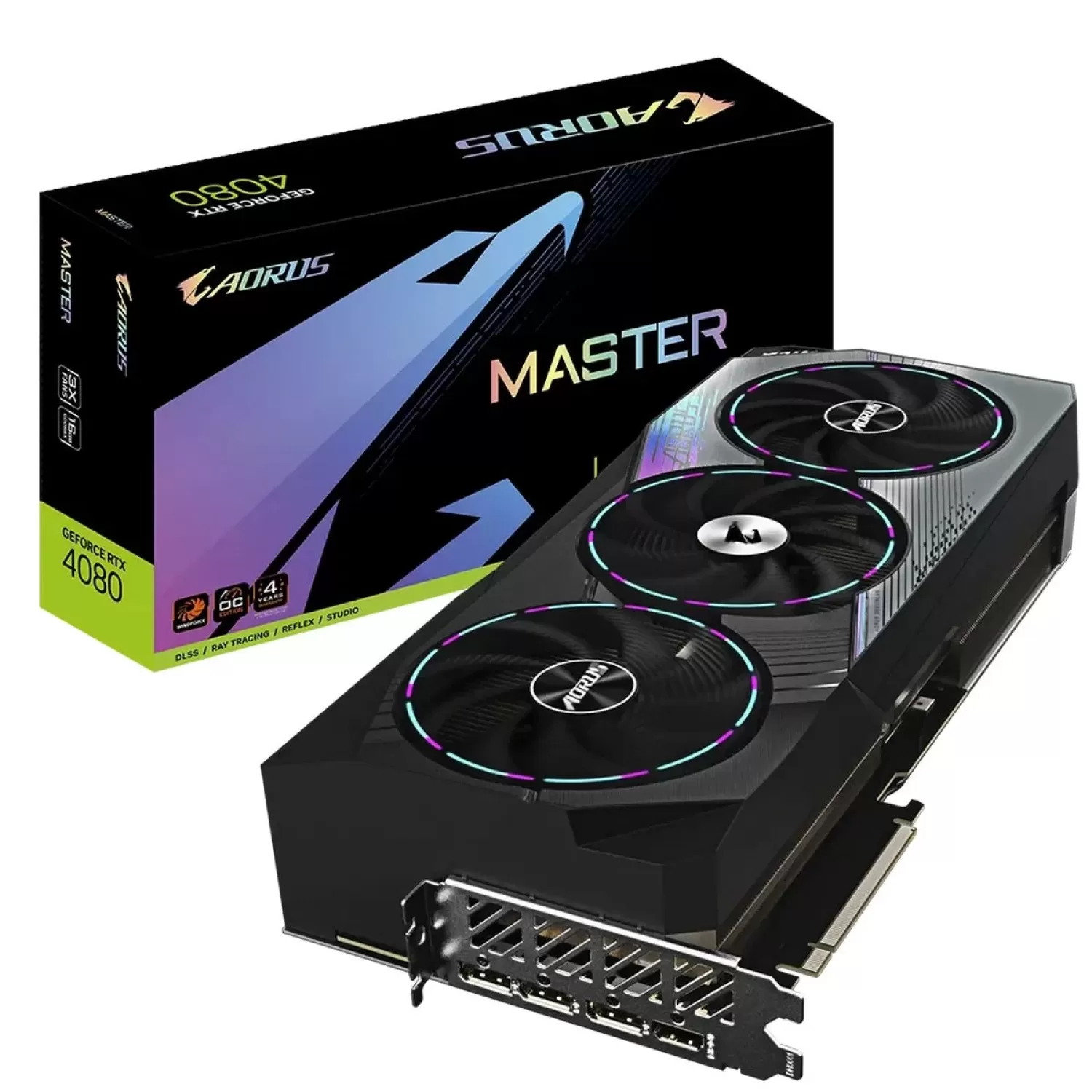 Video Card Gigabyte AORUS GeForce RTX 4080 16GB MASTER GV-N4080AORUS M-16GD