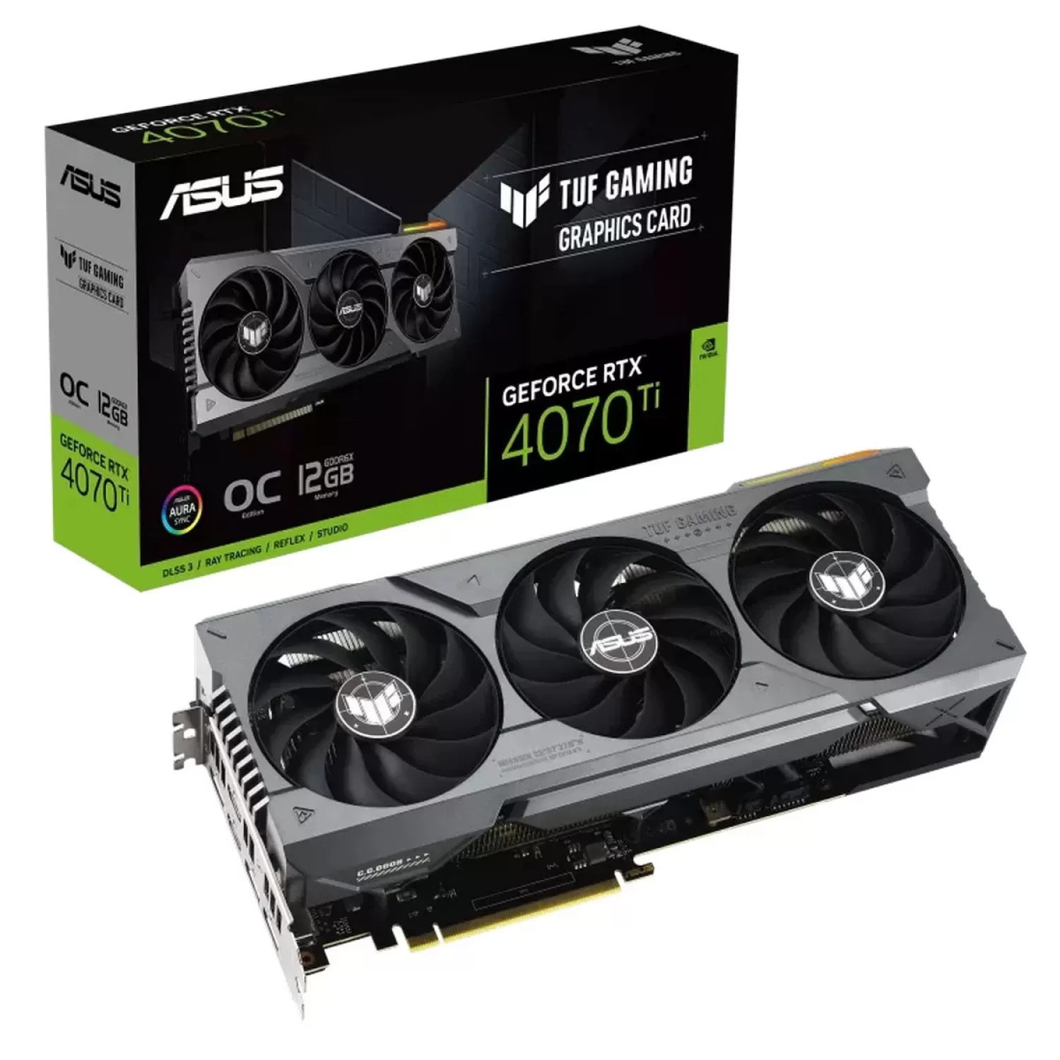 ВидеоКарта Asus TUF Gaming GeForce RTX 4070 Ti 12GB GDDR6X OC Edition 90YV0IJ0-M0NA00