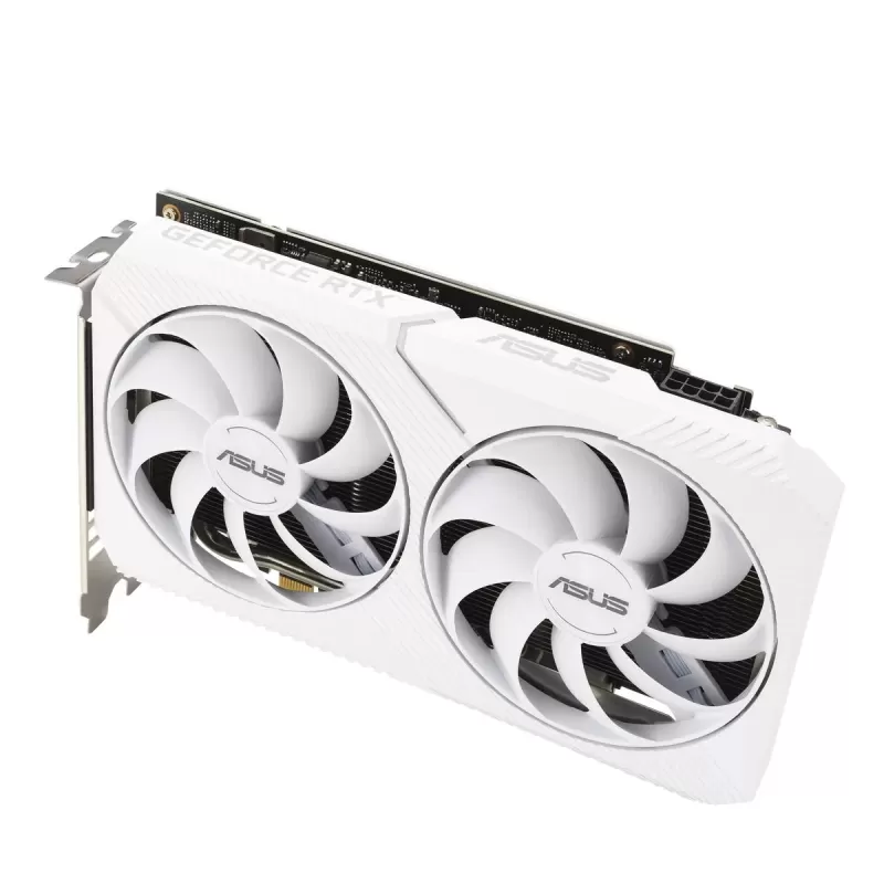 כרטיס מסך Asus Dual GeForce RTX 3060 White OC Edition 8GB GDDR6 90YV0GB7-M0NA00 כרטיס מסך Asus Dual GeForce RTX 3060 White OC Edition 8GB GDDR6 90YV0GB7-M0NA00