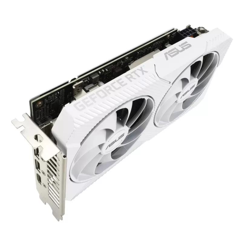 כרטיס מסך Asus Dual GeForce RTX 3060 White OC Edition 8GB GDDR6 90YV0GB7-M0NA00 כרטיס מסך Asus Dual GeForce RTX 3060 White OC Edition 8GB GDDR6 90YV0GB7-M0NA00