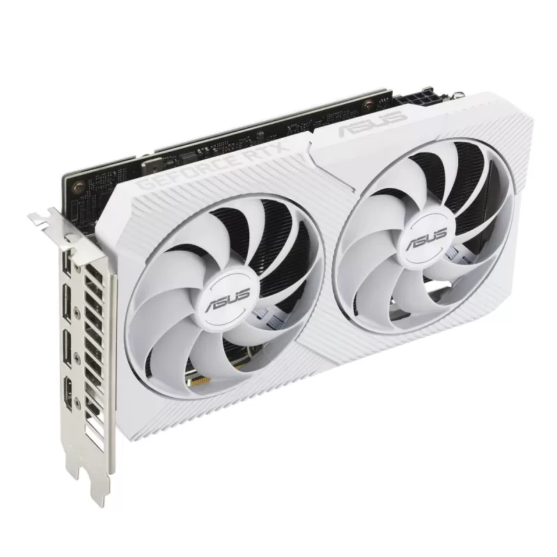 כרטיס מסך Asus Dual GeForce RTX 3060 White OC Edition 8GB GDDR6 90YV0GB7-M0NA00 כרטיס מסך Asus Dual GeForce RTX 3060 White OC Edition 8GB GDDR6 90YV0GB7-M0NA00