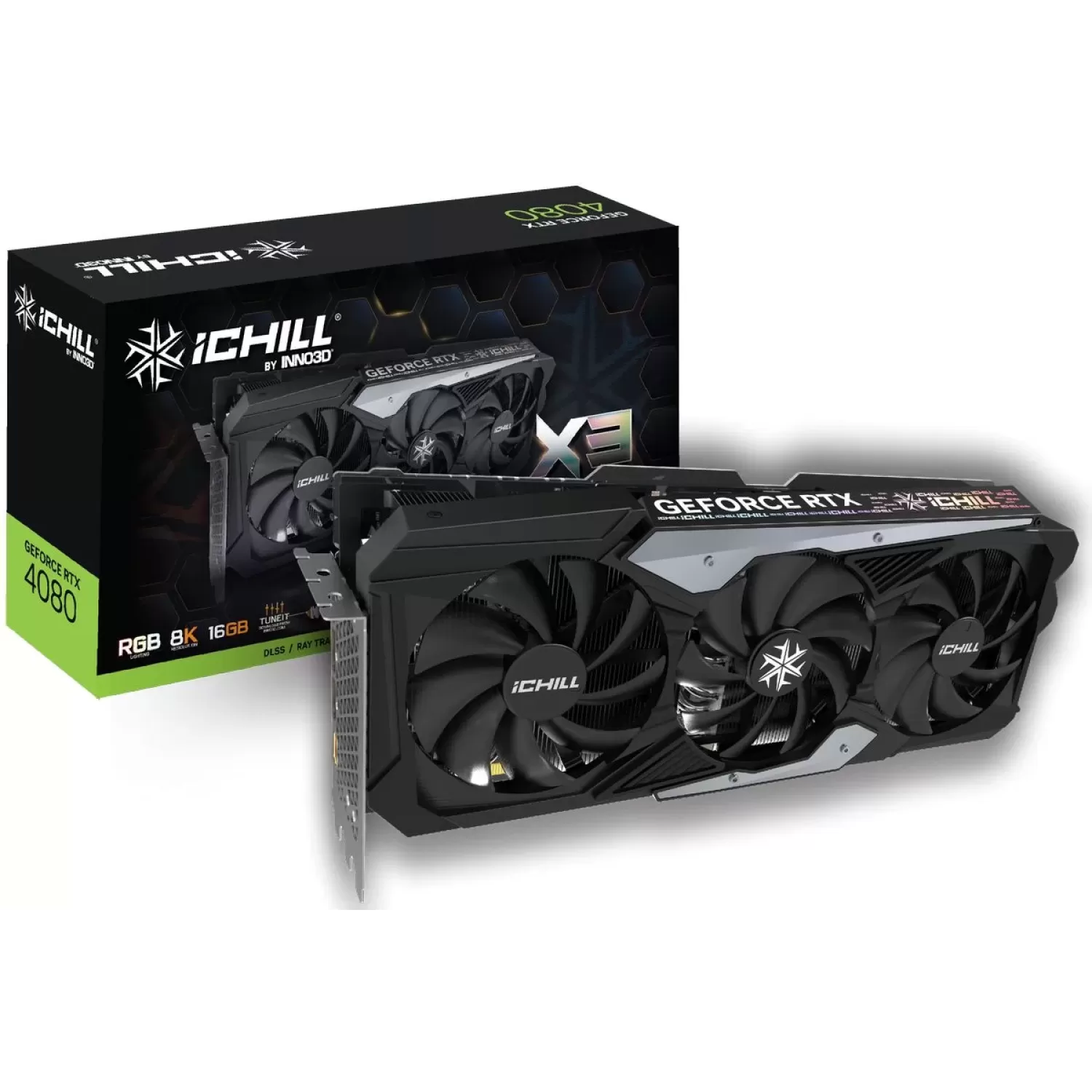 Video Card Inno3D GEFORCE RTX 4080 16GB ICHILL X3 C40803-166XX-187049H