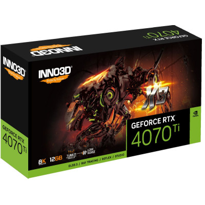 ВидеоКарта Inno3D GEFORCE RTX 4070 Ti X3 N407T3-126X-186148N ВидеоКарта Inno3D GEFORCE RTX 4070 Ti X3 N407T3-126X-186148N