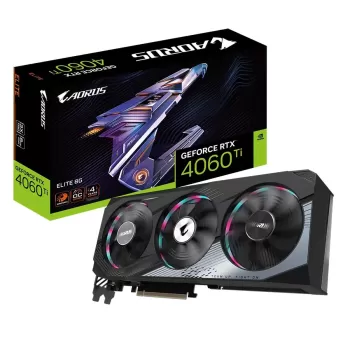 ВидеоКарта Gigabyte AORUS GeForce RTX 4060 Ti ELITE 8G GV-N406TAORUS E-8GD - официальный импортер ВидеоКарта Gigabyte AORUS GeForce RTX 4060 Ti ELITE 8G GV-N406TAORUS E-8GD - официальный импортер
