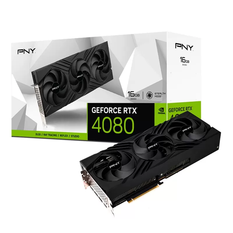 כרטיס מסך PNY GeForce RTX 4080 16GB VERTO Triple Fan DLSS 3 VCG408016TFXPB1 כרטיס מסך PNY GeForce RTX 4080 16GB VERTO Triple Fan DLSS 3 VCG408016TFXPB1