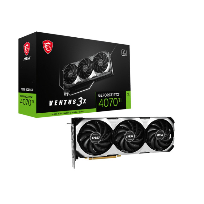 Video Card MSI GeForce RTX 4070 Ti VENTUS 3X 12G NVIDIA GeForce RTX 4070 Ti