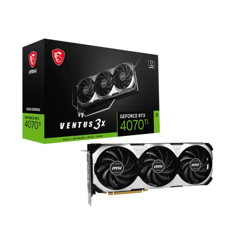 Video Card MSI GeForce RTX 4070 Ti VENTUS 3X 12G NVIDIA GeForce RTX 4070 Ti