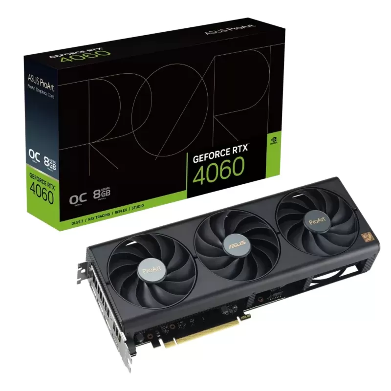 כרטיס מסך Asus ProArt GeForce RTX 4060 OC edition 8GB GDDR6 90YV0JM0-M0NA00 כרטיס מסך Asus ProArt GeForce RTX 4060 OC edition 8GB GDDR6 90YV0JM0-M0NA00