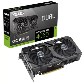כרטיס מסך Asus Dual GeForce RTX 4060 EVO OC Edition 8GB GDDR6 90YV0JC7-M0NA00