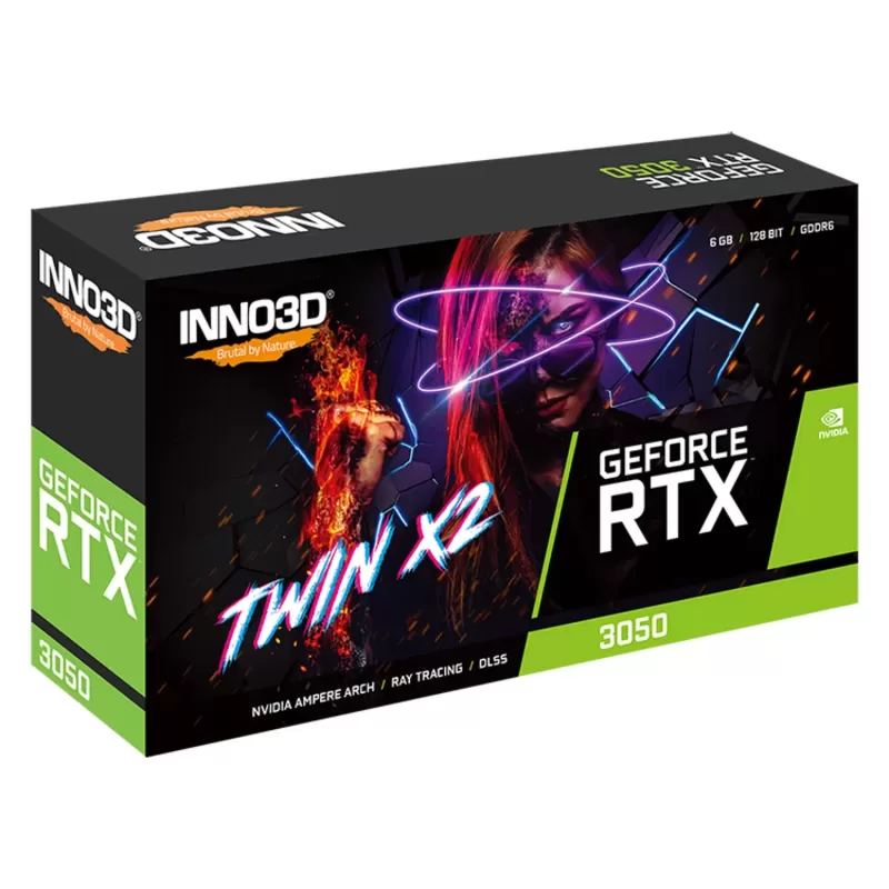 ВидеоКарта Inno3D RTX 3050 6GB TWIN X2 N30502-06D6-1711VA60
