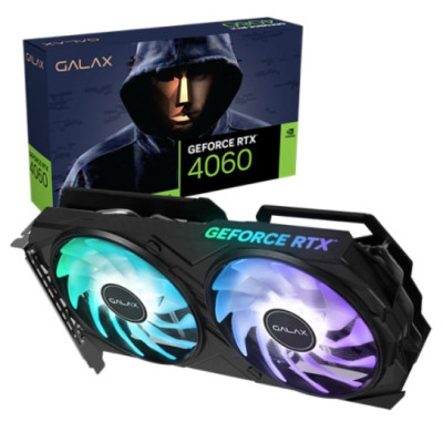 Video Card Galax GeForce RTX 4060 EX 1-Click OC 46NSL8MD8MEX Video Card Galax GeForce RTX 4060 EX 1-Click OC 46NSL8MD8MEX