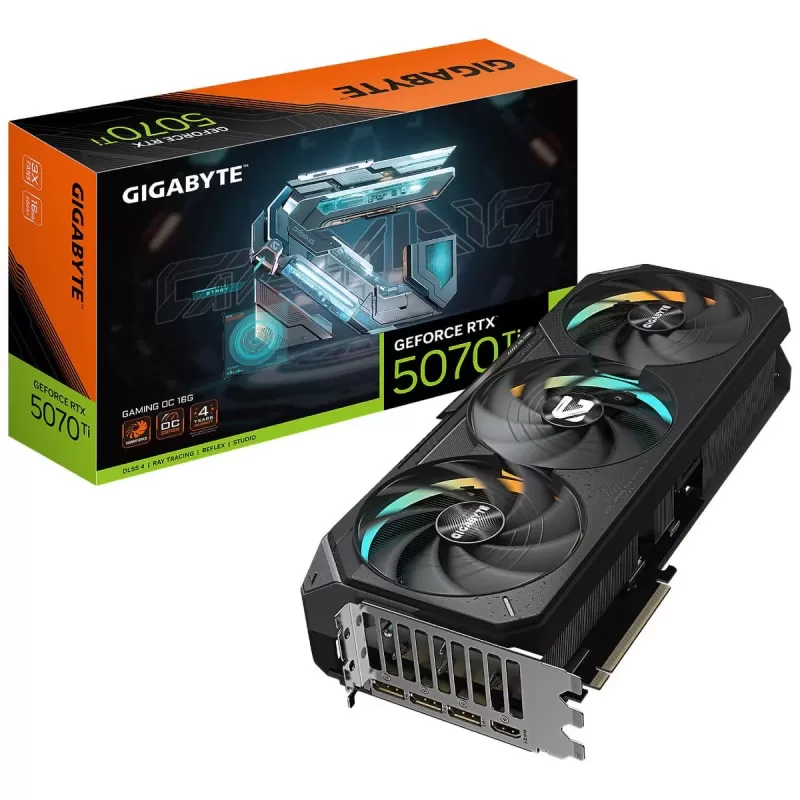 ВидеоКарта Gigabyte GeForce RTX 5070 Ti GAMING OC 16G GV-N507TGAMING OC-16GD
