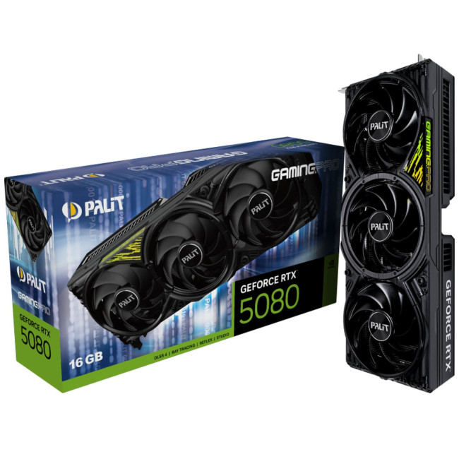 ВидеоКарта Palit GeForce RTX 5080 GamingPro V1 16GB NE75080019T2-GB2031Y