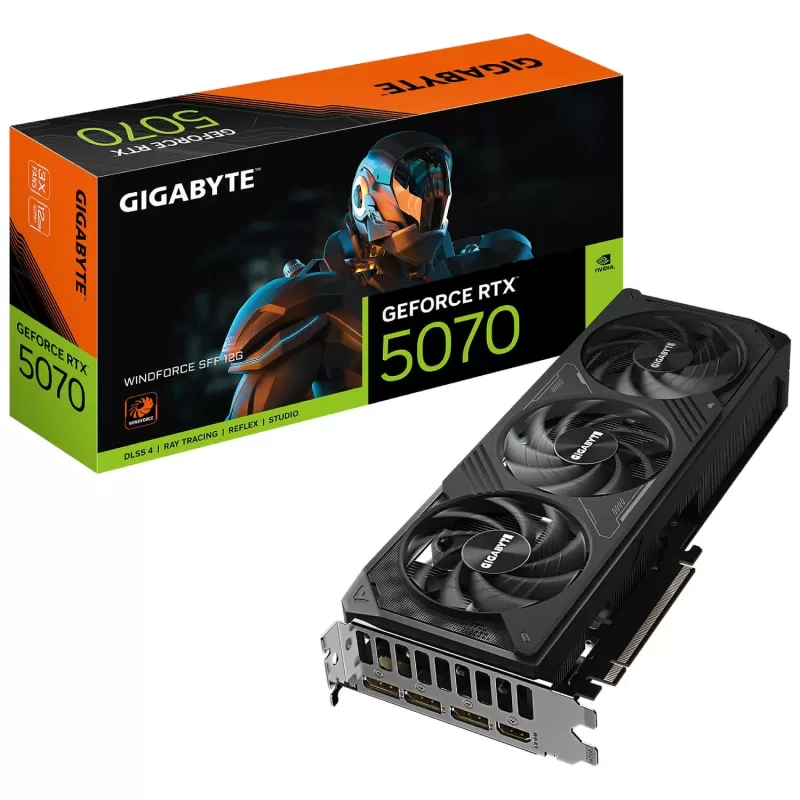 Video Card Gigabyte GeForce RTX 5070 WINDFORCE SFF 12G GV-N5070WF3-12GD - official importer Video Card Gigabyte GeForce RTX 5070 WINDFORCE SFF 12G GV-N5070WF3-12GD - official importer