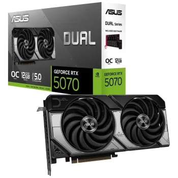 כרטיס מסך Asus Dual GeForce RTX 5070 12GB GDDR7 OC Edition 90YV0M17-M0NA00