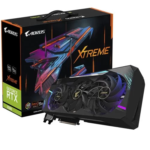 Video Card Gigabyte AORUS GeForce RTX 3080 XTREME 10G GV-N3080AORUS X-10GD - official importer Video Card Gigabyte AORUS GeForce RTX 3080 XTREME 10G GV-N3080AORUS X-10GD - official importer