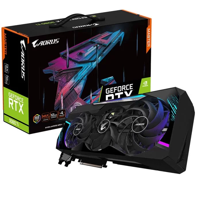 Video Card Gigabyte AORUS GeForce RTX 3080 Ti MASTER 12G GV-N308TAORUS M-12GD - official importer