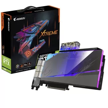 כרטיס מסך Gigabyte AORUS GeForce RTX 3090 XTREME WATERFORCE WB 24G GV-N3090AORUSX WB-24GD - יבואן רשמי