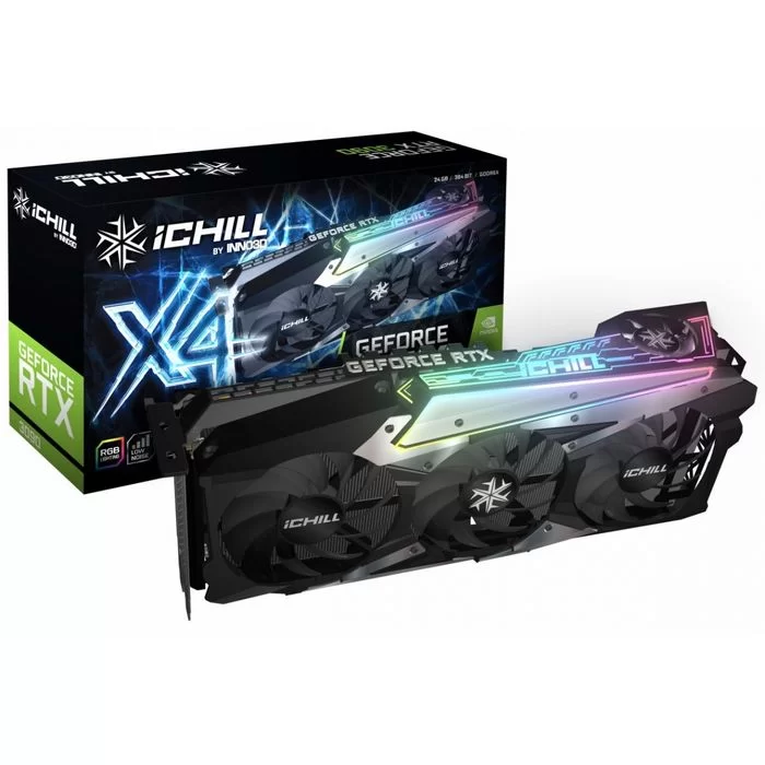 כרטיס מסך Inno3D GEFORCE RTX 3090 ICHILL X4 C30904-246XX-1880VA36