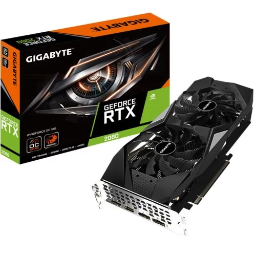 ВидеоКарта Gigabyte GeForce RTX 2060 WINDFORCE OC 12G GV-N2060WF2OC-12GD - официальный импортер