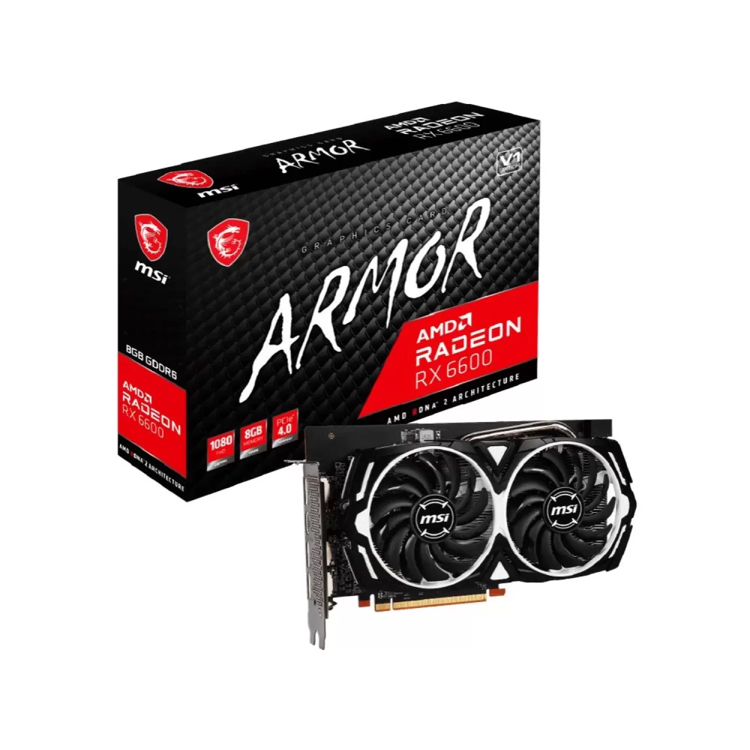 Video Card MSI Radeon RX 6600 ARMOR 8G V1 912-V502-042