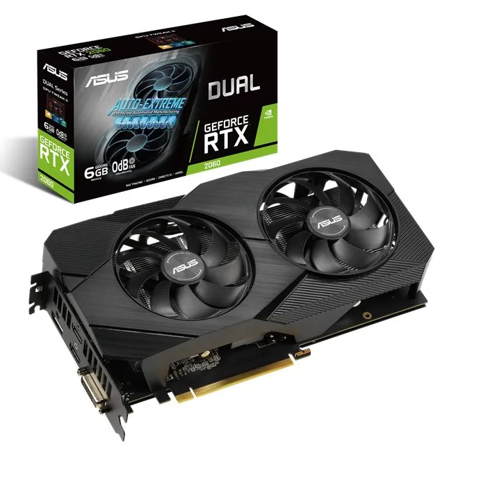 כרטיס מסך Asus Dual GeForce RTX 2060 EVO 6GB GDDR6 DUAL-RTX2060-6G-EVO