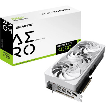 כרטיס מסך Gigabyte GeForce RTX 4080 16GB AERO OC GV-N4080AERO OC-16GD כרטיס מסך Gigabyte GeForce RTX 4080 16GB AERO OC GV-N4080AERO OC-16GD